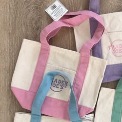 Pink Trader Joe’s Mini Tote Bag