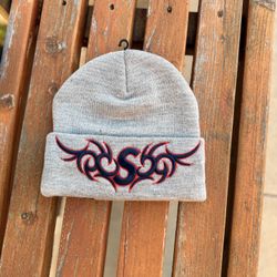 Supreme New Era Tribal S Logo Beanie Heather Gray (ONE SIZE FITS ALL)