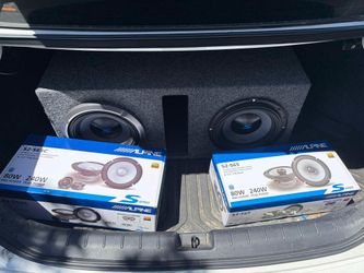 2 10” alpine type s subs & box