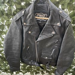 Classic Leather Motorcycle Jacket (price negotiable)