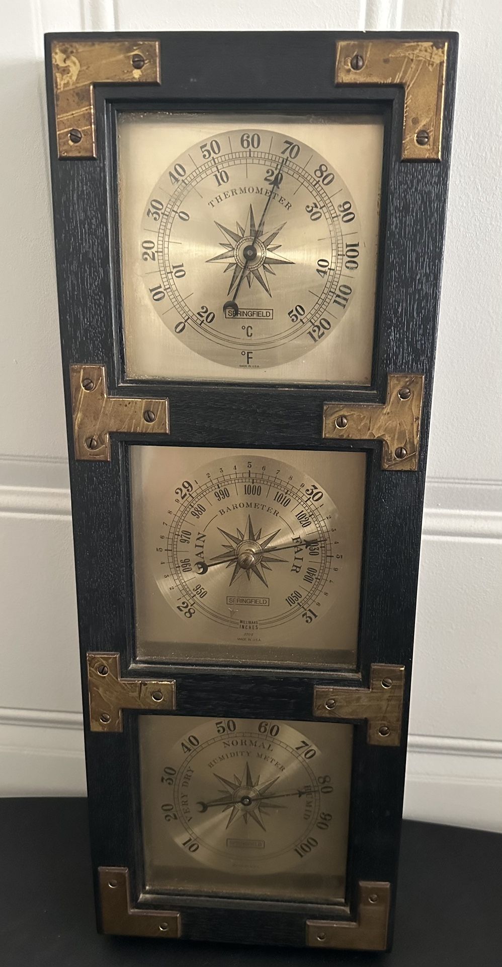 Springfield Weather Station Barometer 20”