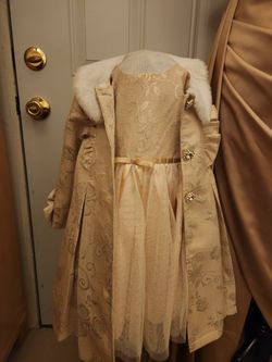 Girls 4t Rose Gold Dress