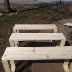 3 Benches 60 Dollars each Solid Wood