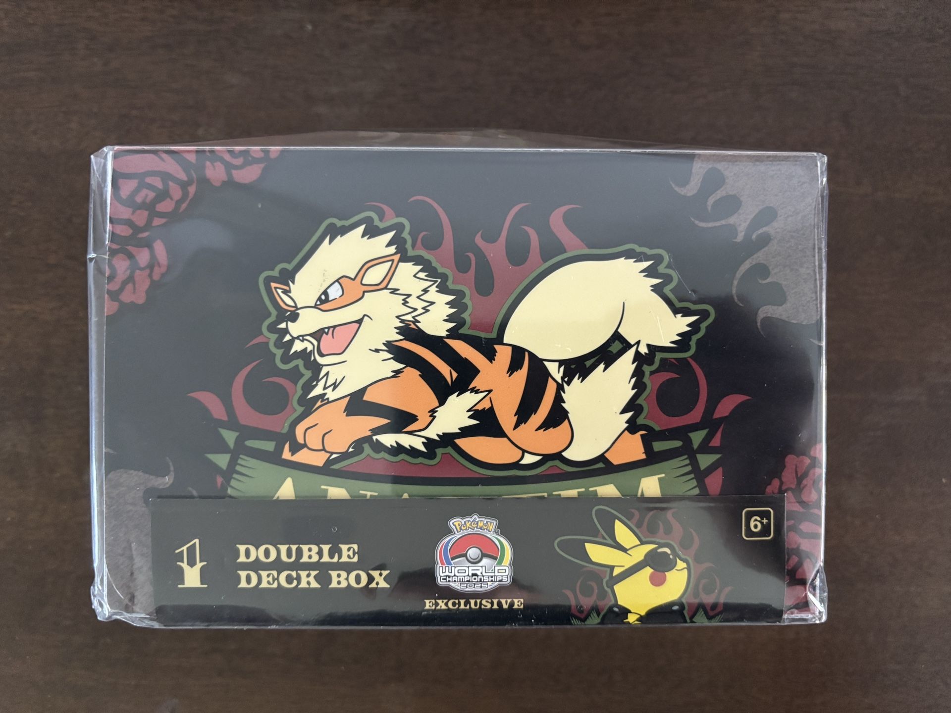 Pokémon World Championships 2025 Exclusive Arcanine Double Deck Box -Rockabilly (New