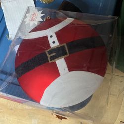 Large Santa Ornament 10 Dollars Angle And Candle 5 Each 