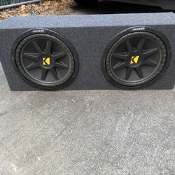 Kicker 12in double subwoofer speaker