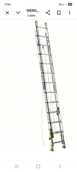 24" EXTENSION LADDER WITH LEVELERS