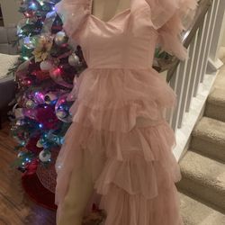 Frilly Light Pink Party Dress
