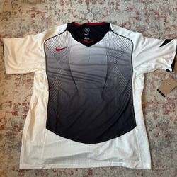 Nike Total 90 Dri-FIT Short-Sleeve Men’s Soccer Jersey White Red Black XXL