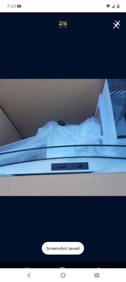 Island range hood stainless steel with glass ne