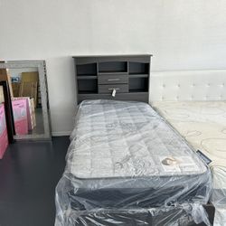 Twin Bed And Mattress Combo