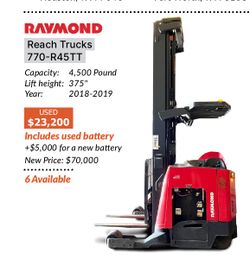 RAYMOND REACH TRUCK