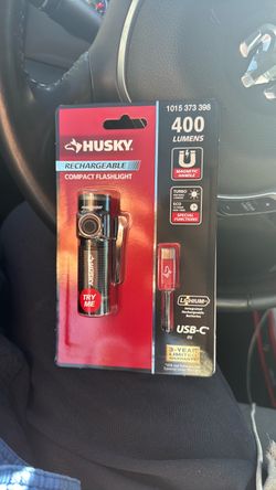 Husky Rechargeable Compact Flashlight 400 Lumens