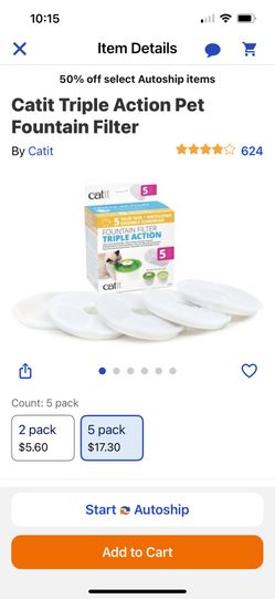 Cat Fountain Filters