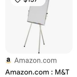 Adjustable height Magnetic whiteboard - $45