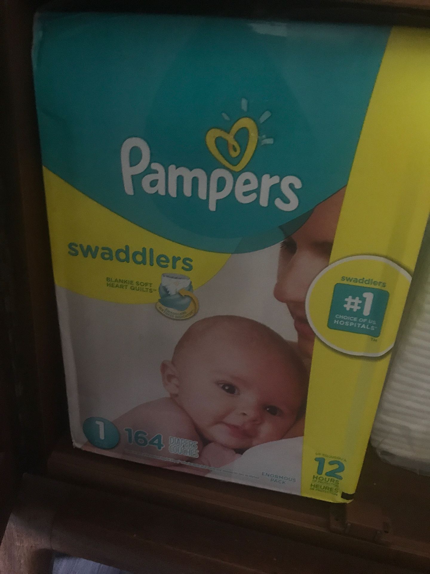 Pampers and Huggins size 1