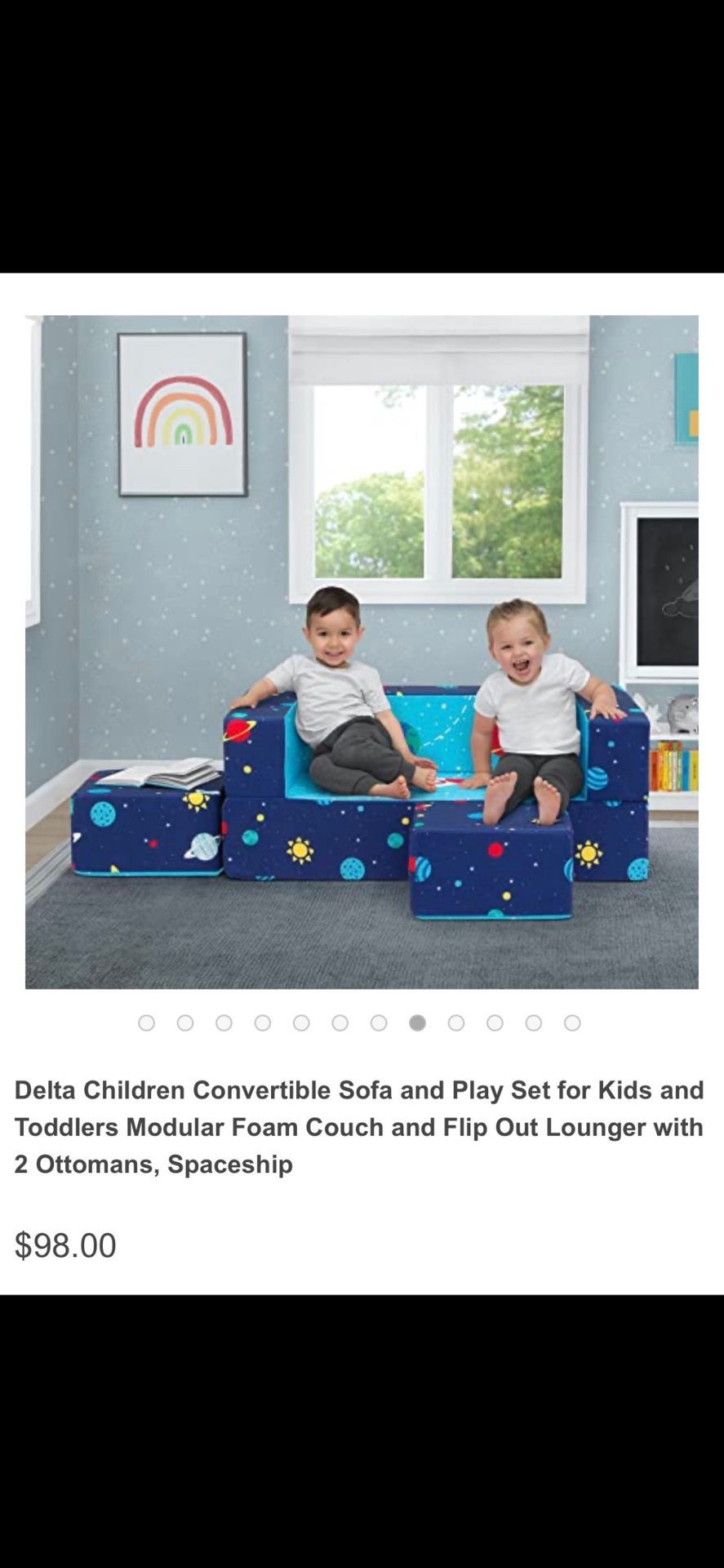 Sofa/ Toys/ Galaxy Convertible Sofa/ Kids/ Playroom/ Games/ New