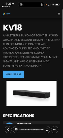 Brand New Kivani KV-18 Soundbar – Sealed in Original Box!