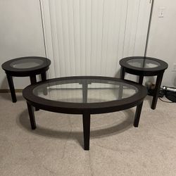 Coffee Table & 2 End Tables
