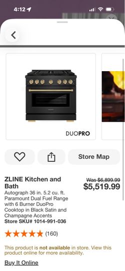 Zone 36 dual fuel gas range