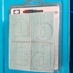 CHIPBOARD ALPHABETS...Alphas in Teal