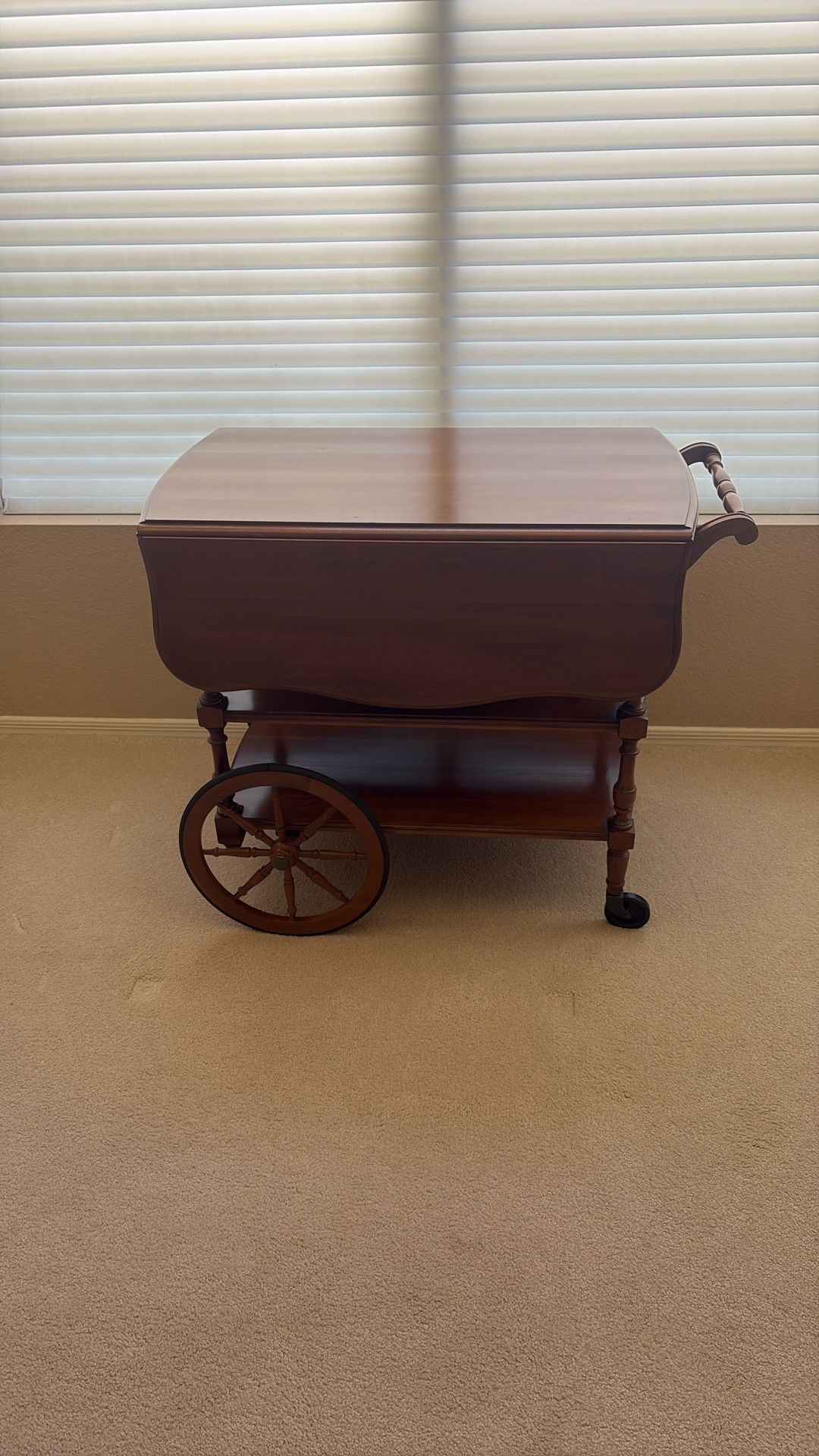 Vintage Pennsylvania House Drop Leaf Teacart