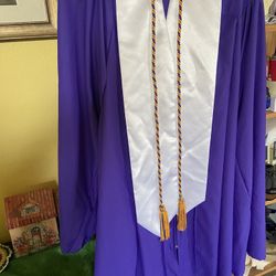 Cap And Gown  (Purple)- Graduation