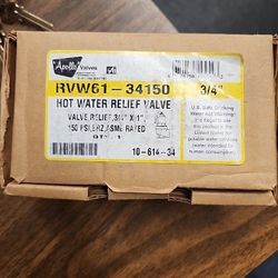 Apollo Hot Water Relief Valve RVW61-34150