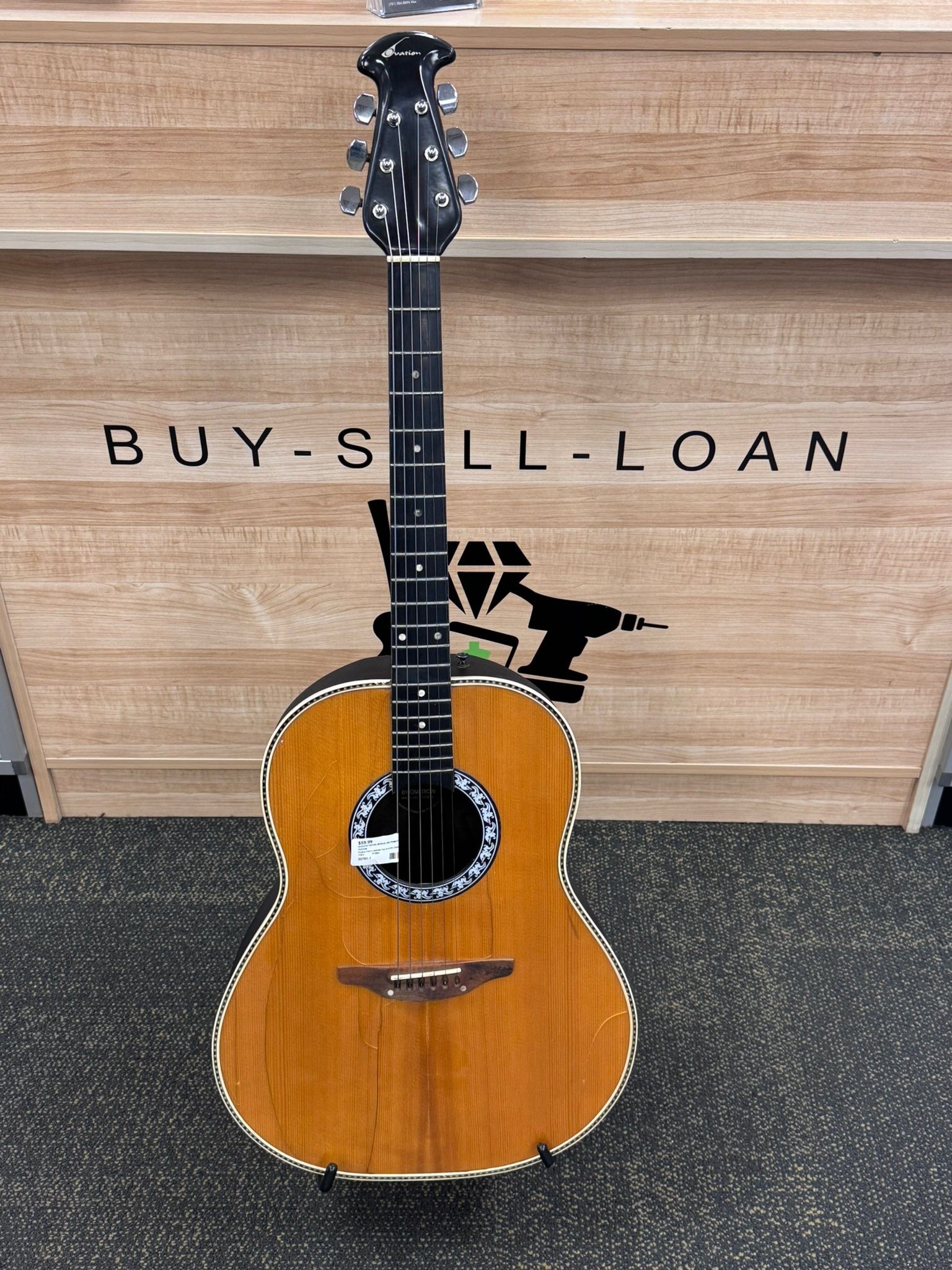 Ovation 1132-4 Laminaacte Top Acoustic Guitar Natural