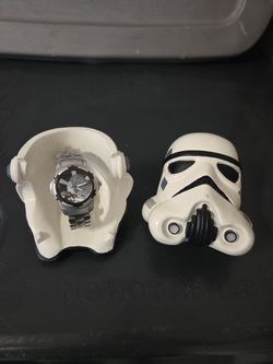 2003 Storm Trooper Fossil watch with helmet