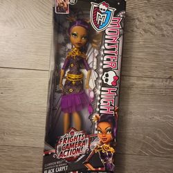 Monster High Doll Cleo De Nile Frights Camera Action Black Carpet Sealed 2013