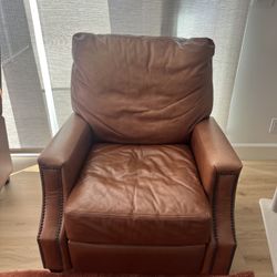 Pottery Barn Leather Reclining Chairs