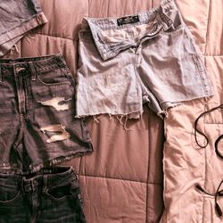Hollister and American Eagle Jean shorts