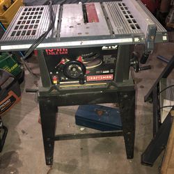 Craftsman 10” Table Saw With Stand And Guide