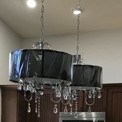 2 Black Chandeliers