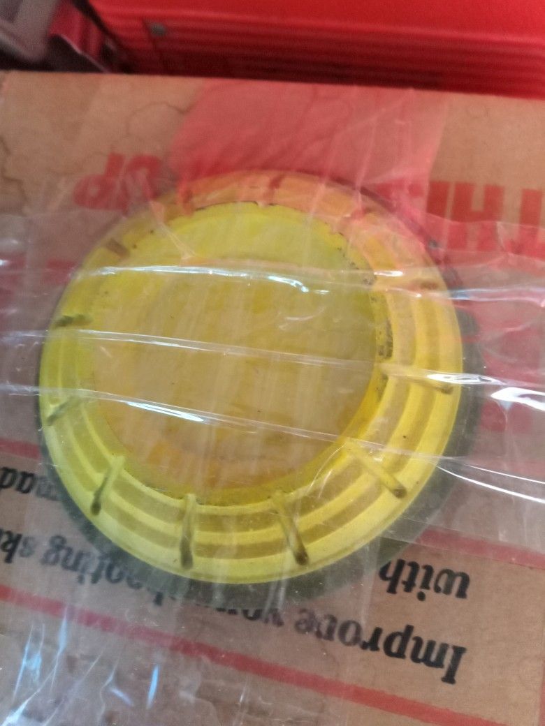 Vintage White Flyer Yellow Dome Clay Targets