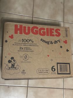 Huggies Snug & Dry Size 6 Diapers 144 Count
