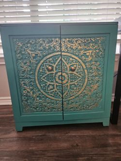 Hand Painted Cabinet