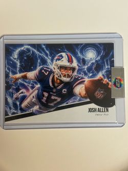 Josh Allen Buffalo Bills Custom Blast Trading Card