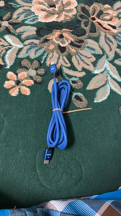 Blue Braided HDMI Cable