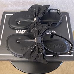 Karl Lagerfeld Flat Thong Sandals Size 6