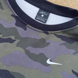Nike Camo Cropped Sweat Shirt 