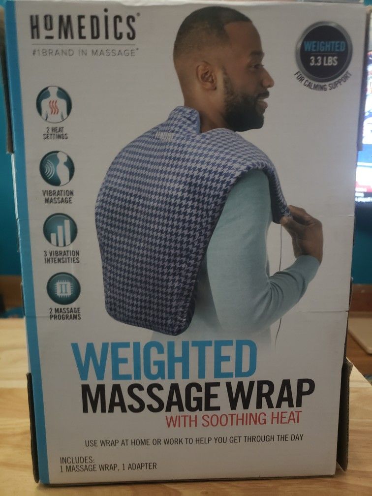 Homedics Weighted Massage Wrap w/ Soothing Heat