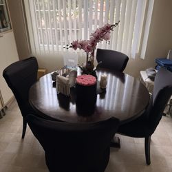 48” Round Teak Table