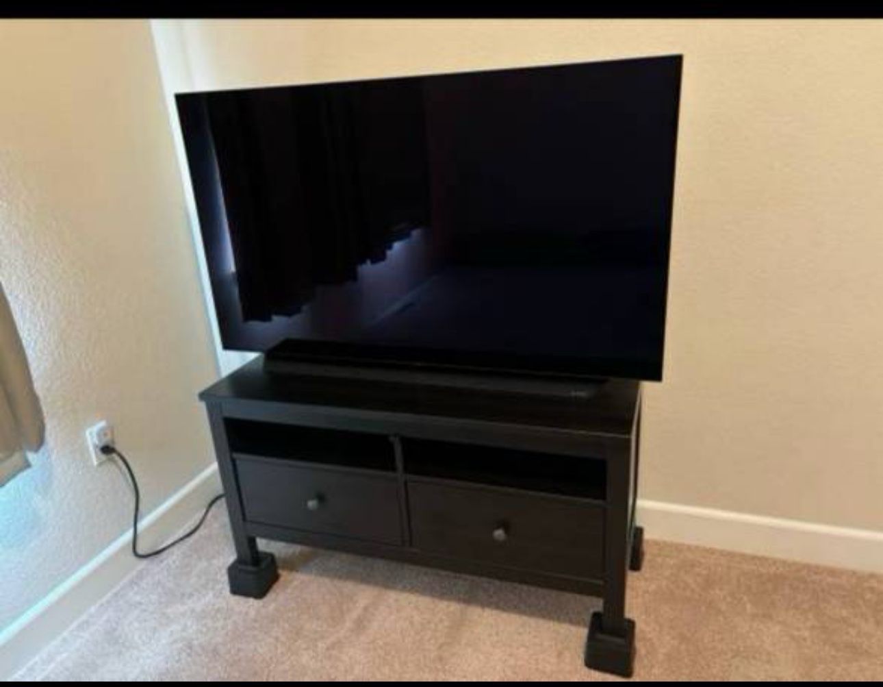 Black Ikea TV Stand with Drawers - Great deal! 