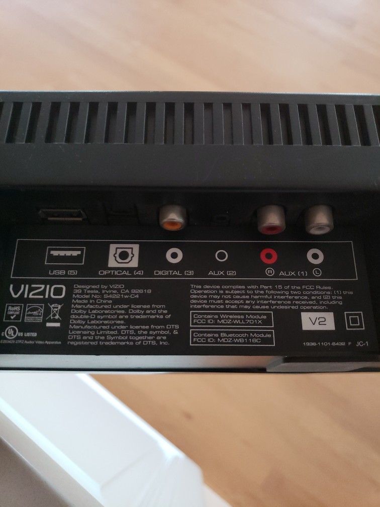 Vizio wb116c cheap