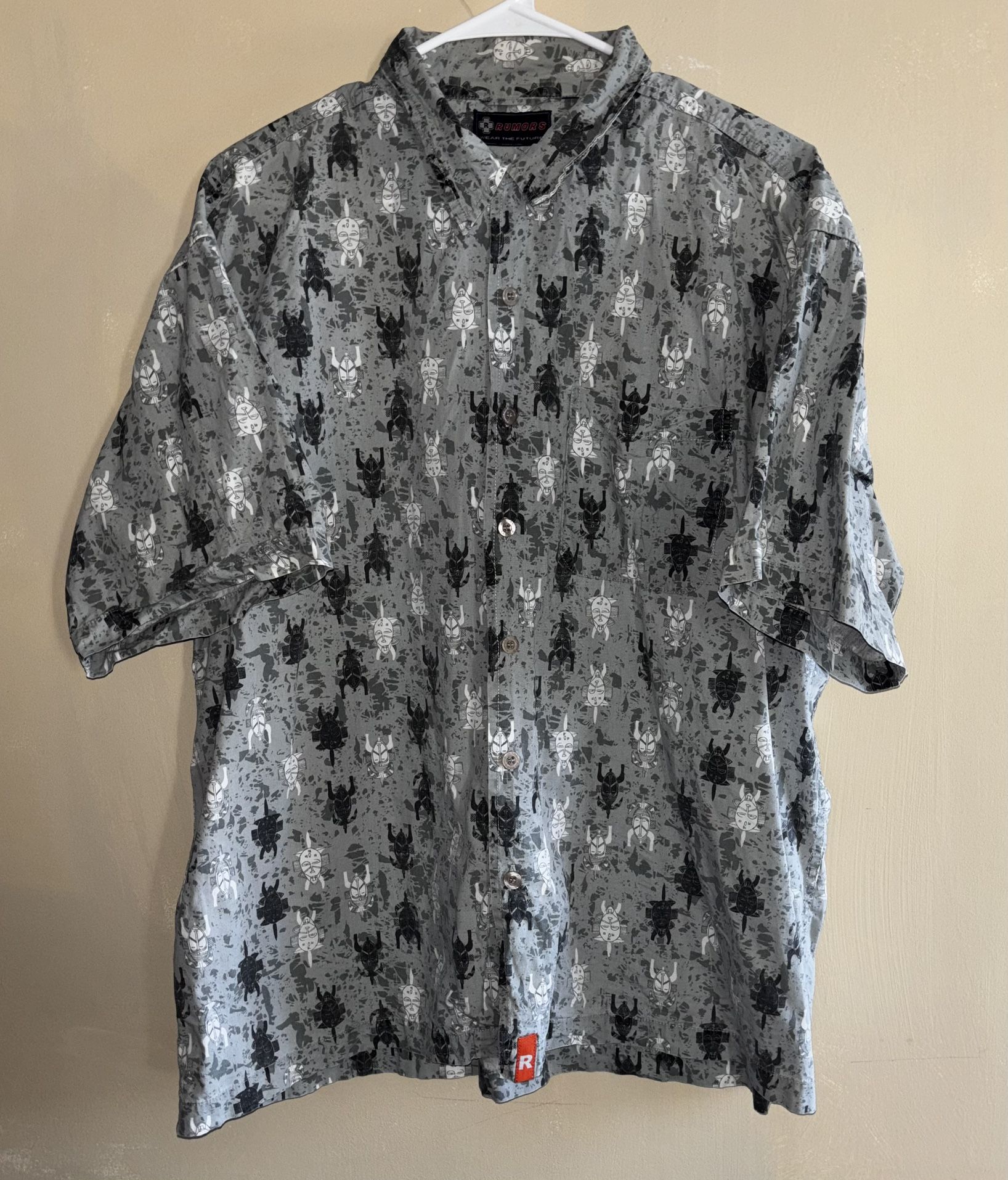 Weatherproof Mens Medium Fishing Shirt Button Up Vented Back Short Sleeve Collar