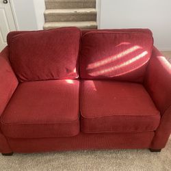 Red Loveseat Couch