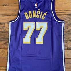 $60 2025 New Purple Los Angeles Lakers Luka Doncic Basketball Jersey