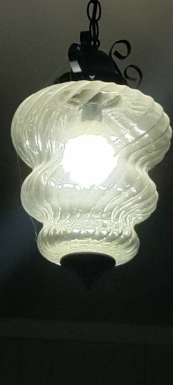 Swirl Glass Pendant Hanging Light Fixture